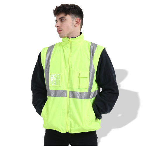 FP1654 Fluorescent Parka with Reflective Tape - Q&Q
