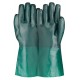 Green PVC Double Dipped Rough Finish Gloves DDR 101