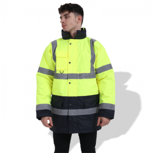 FP1653 Fluorescent Parka with Reflective Tape