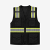 Black Meshnet Hi-Vis Safety Vest SVB1212