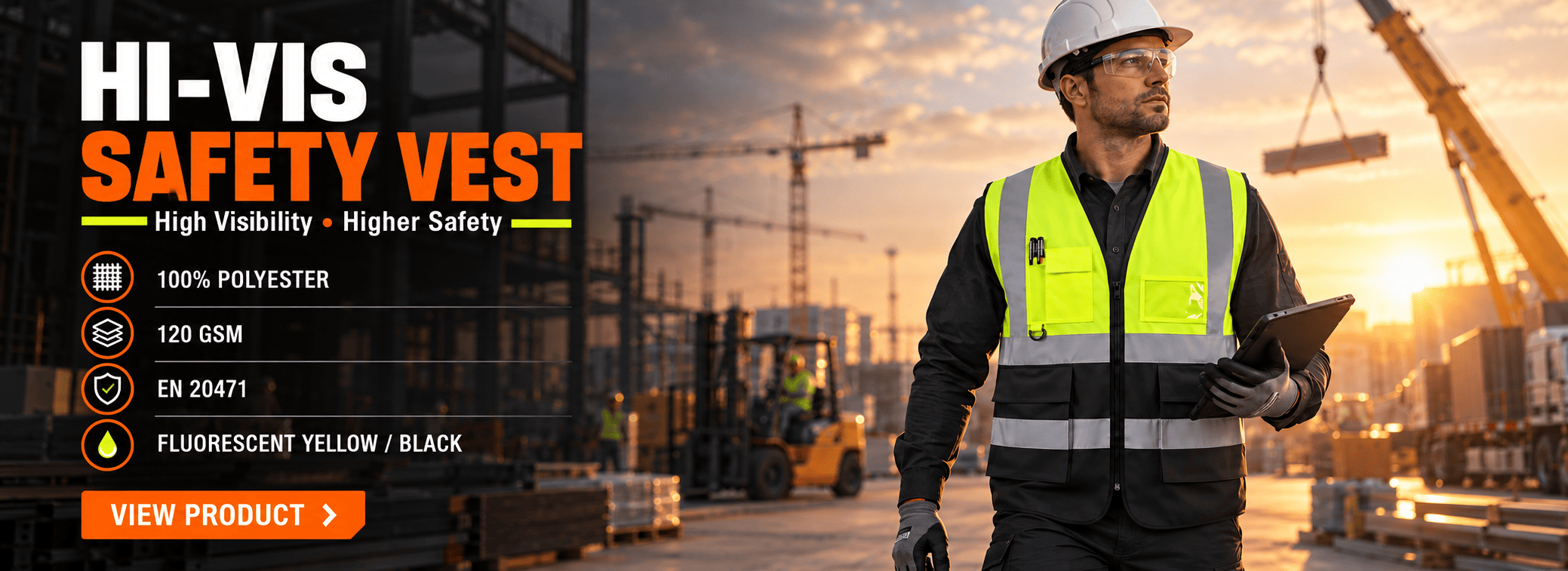 Hi-Vis Vest Construction Hero Banner